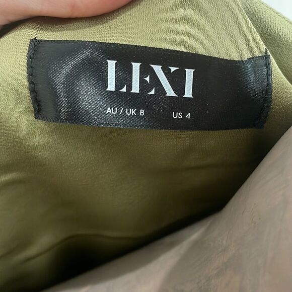 NWT LEXI marigold satin cutout maxi dress - Picture 12 of 12